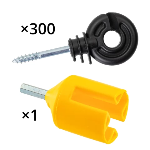 Isolatore anulare, 300 pz. + dispositivo di filetatura