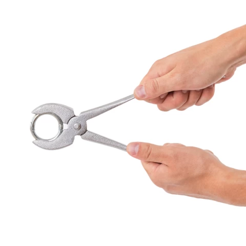 Pinza applicatore di anelli nasali per suini, grande