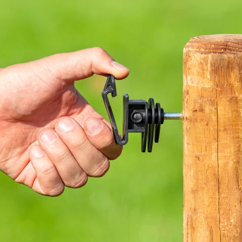 Set isolatori per nastro, con vite da legno, 25 pz.