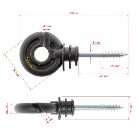 Isolatore anulare, 300 pz. + dispositivo di filetatura