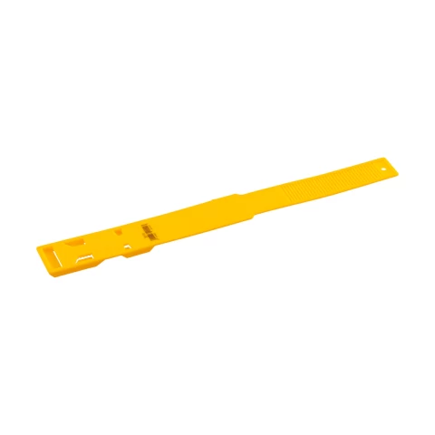 Bracciale a marchio per mucca, plastica, giallo