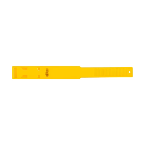 Bracciale a marchio per mucca, plastica, giallo