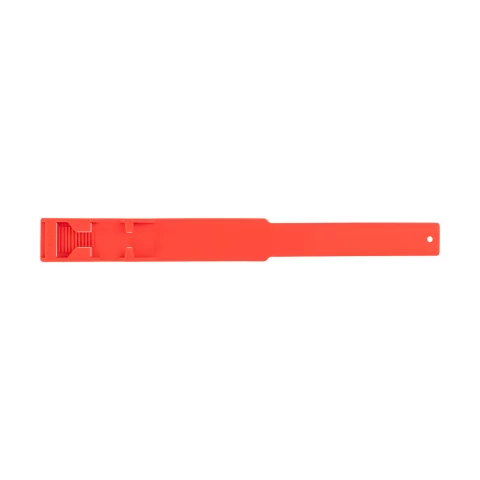 Bracciale a marchio per mucca, plastica, rosso