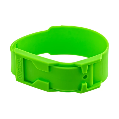 Bracciale a marchio per mucca, plastica, verde