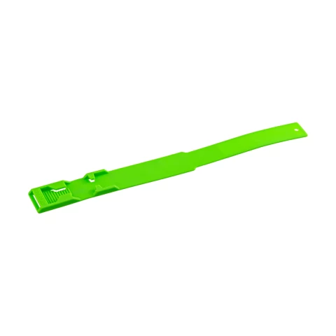 Bracciale a marchio per mucca, plastica, verde