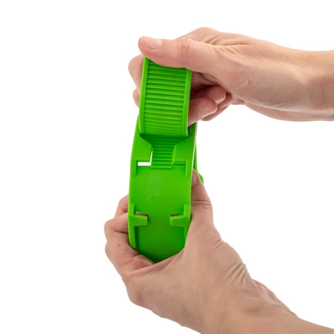 Bracciale a marchio per mucca, plastica, verde