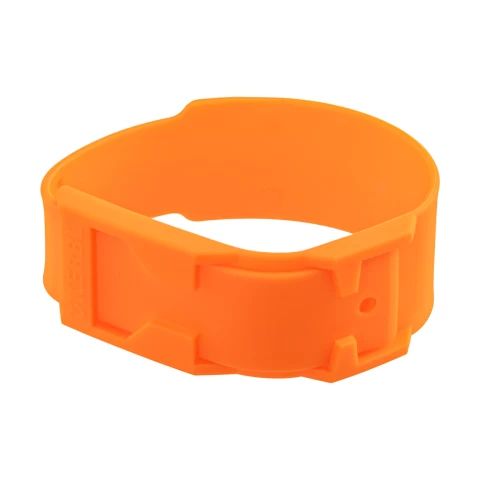 Bracciale a marchio per mucca, plastica, arancione