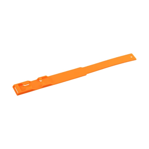 Bracciale a marchio per mucca, plastica, arancione
