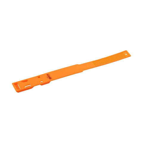 Bracciale a marchio per mucca, plastica, arancione