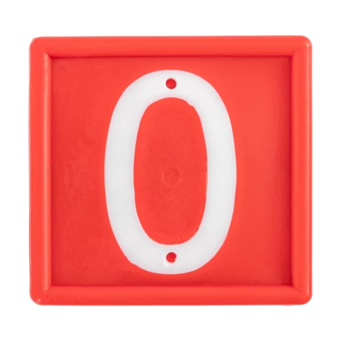 Numeri per bracciale di marcatura degli animali, no. 0, 10 pezzi