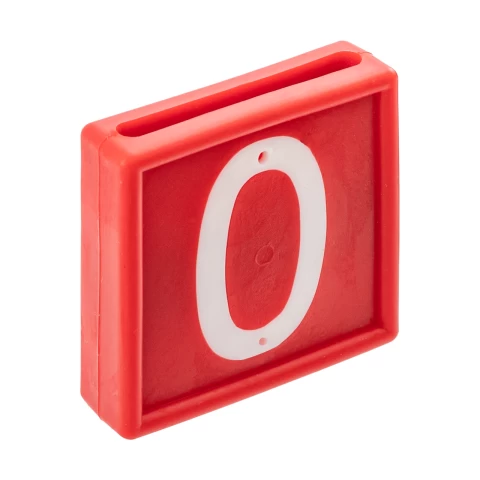 Numeri per bracciale di marcatura degli animali, no. 0, 10 pezzi