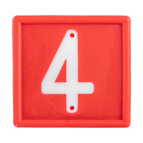 Numeri per bracciale di marcatura degli animali, no. 4, 10 pezzi