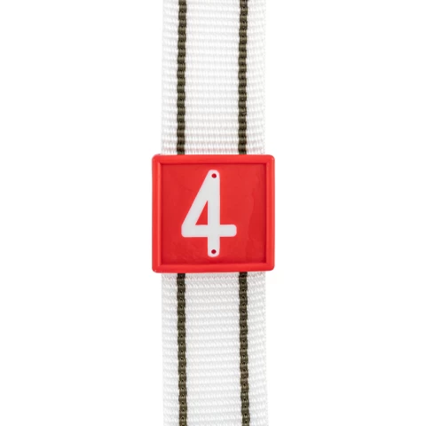 Numeri per bracciale di marcatura degli animali, no. 4, 10 pezzi