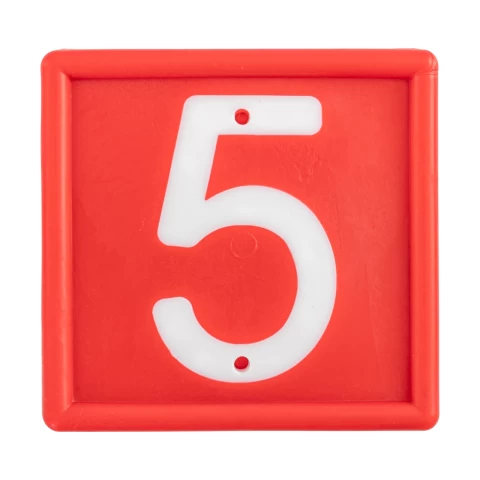 Numeri per bracciale di marcatura degli animali, no. 5, 10 pezzi