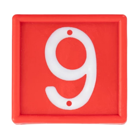 Numeri per bracciale di marcatura degli animali, no. 6-9, 10 pezzi