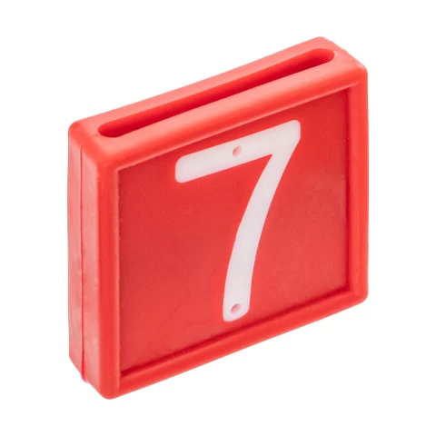 Numeri per bracciale di marcatura degli animali, no. 7, 10 pezzi