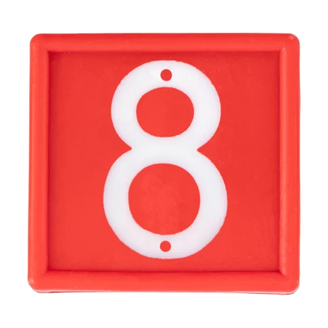 Numeri per bracciale di marcatura degli animali, no. 8, 10 pezzi