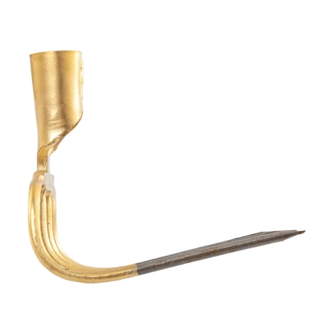 Forca per letame a 4 corna, curva a 90 gradi, 22,5 × 20 cm