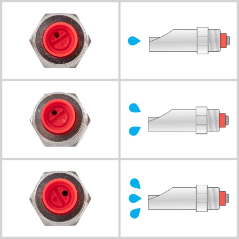 Ciuccio con filettatura da 3/4" per scrofe, con nipplo da 3/4"
