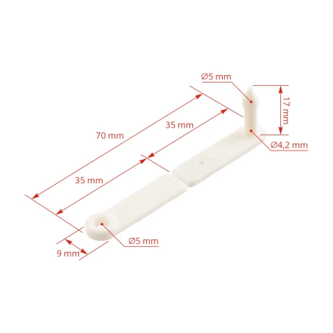 Marchi auricolari per agnelli e capretti, Twintag, bianco, 101-150