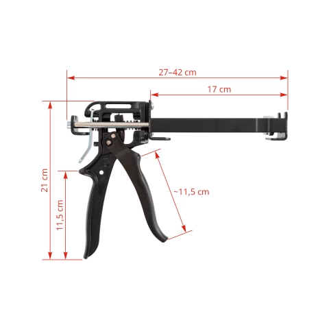 Pistola dosatrice per cartucce con adesivo bicomponente da 160 ml