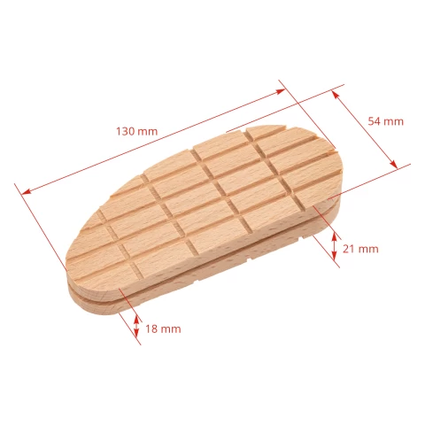 Protesi per mucche, blocco di legno, a forma di cuneo