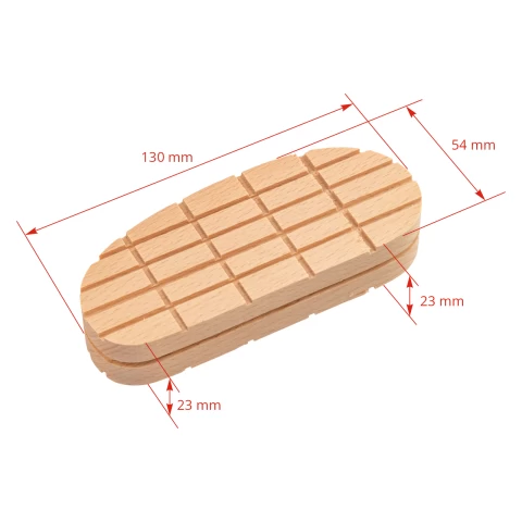 Protesi per mucca, in blocco di legno, standard, dimensione normale XL
