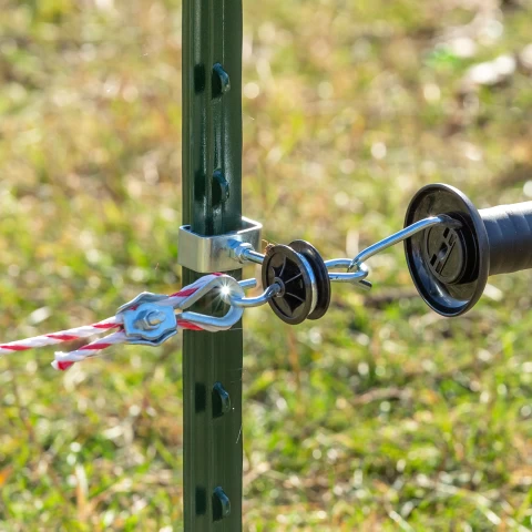 Morsetto di montaggio con filettatura M6, per sistemi T-post, 2 pezzi