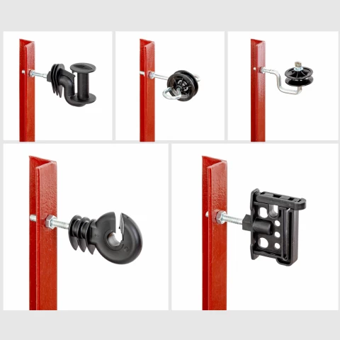 Palo in acciaio quadrato 25 × 25 mm, 165 cm