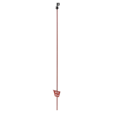 Palo in acciaio per recinto elettrico, Ø8 mm × 107 cm