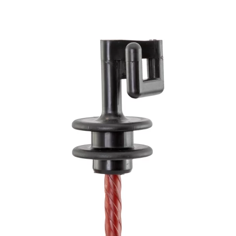 Isolatore di ricambio per palo in acciaio tondo Ø8 mm, 25 pezzi.
