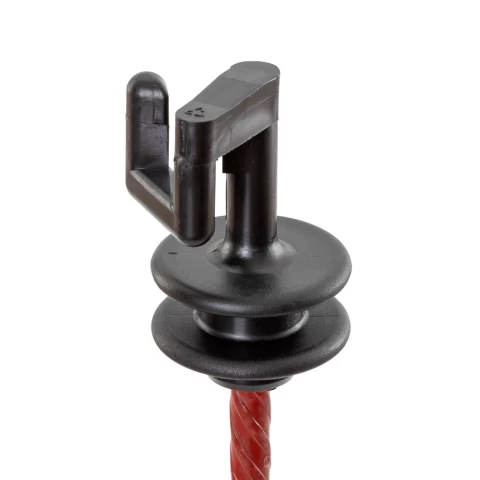 Isolatore di ricambio per palo in acciaio tondo Ø8 mm, 25 pezzi.