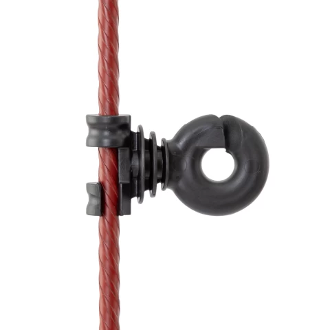 Isolatore supplementare per palo tondo in acciaio Ø8 mm, 25 pz.