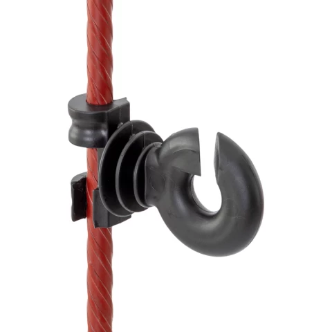 Isolatore supplementare per palo tondo in acciaio Ø8 mm, 25 pz.