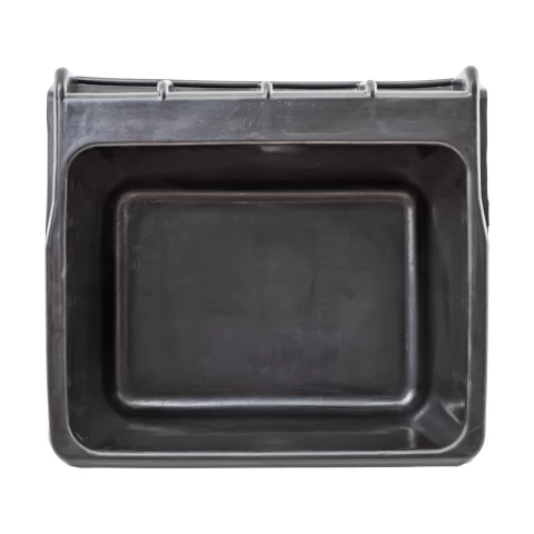Mangiatoia rettangolare in gomma, nero, 20 litri