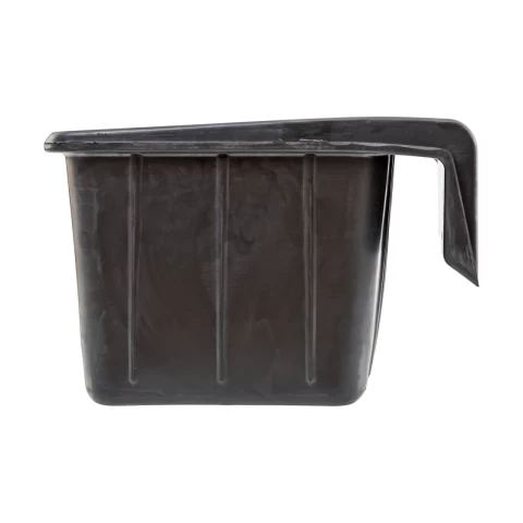 Mangiatoia rettangolare in gomma, nero, 20 litri