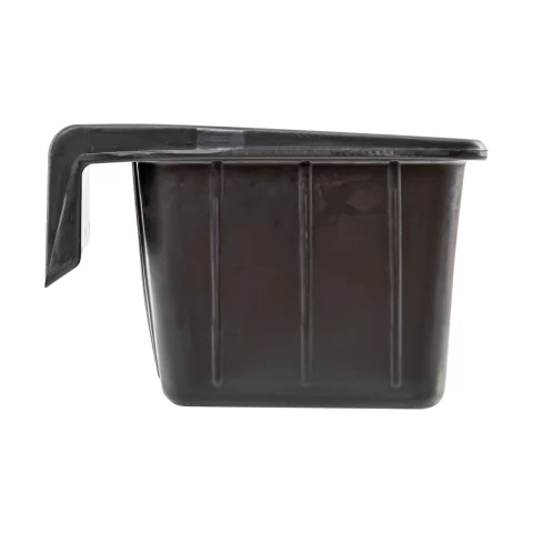Mangiatoia rettangolare in gomma, nero, 20 litri