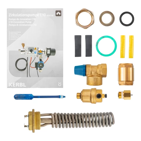 Sistema di riscaldamento e ricircolo dell'acqua C10