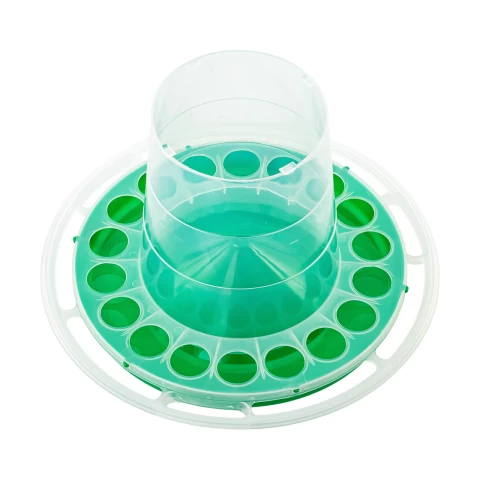 Mangiatoia per uccelli sospesa, plastica verde