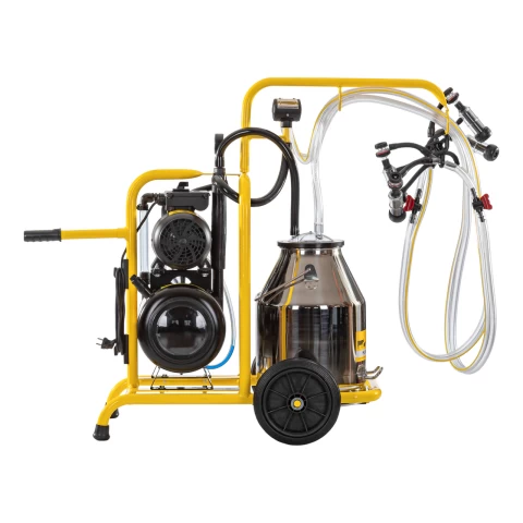Mungitrice per pecore, 2 posti, 1 bidone acciaio inox 30 litri