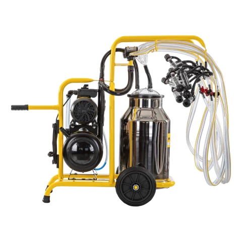 Mungitrice per pecore, 4 posti, 1 bidone acciaio inox 40 litri