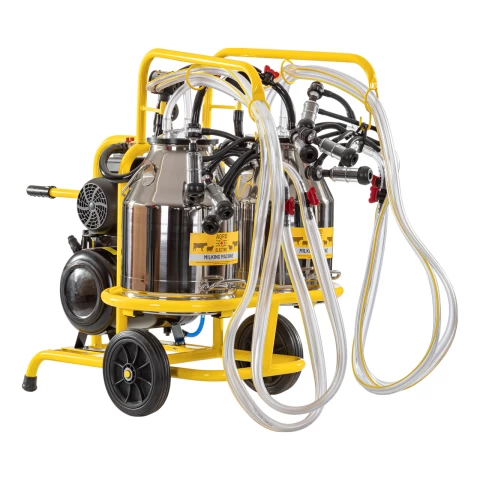 Mungitrice per pecore, 4 posti, 2 bidoni acciaio inox 30 litri