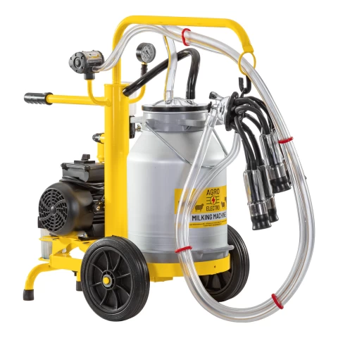 Mungitrice per mucche con 1 bidone alluminio 25 litri, eco