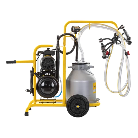 Mungitrice per pecore, 2 posti, 1 bidone alluminio 30 litri