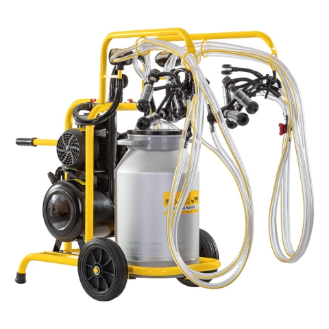 Mungitrice per pecore, 4 posti, 1 bidone alluminio 40 litri