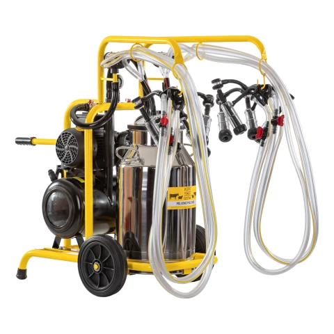 Mungitrice per capre, 4 posti, 1 bidone acciaio inox  40 litri