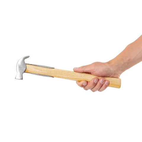 Martello da maniscalco con manico in legno temprato, 33 cm