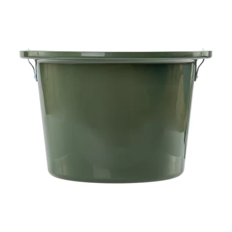 Secchio per mangime per cavalli con staffa per fissaggio e maniglia, verde scuro, 12 litri