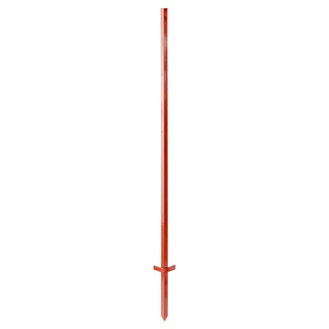 Palo in acciaio quadrato 25 × 25 mm, 165 cm, 10 pz.