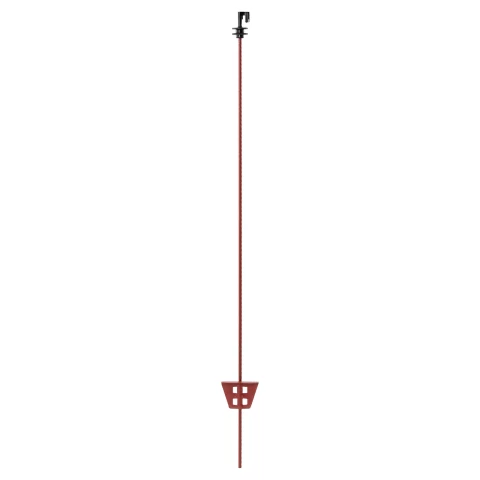 Palo in acciaio per recinto elettrico, Ø8 mm × 107 cm, 30 pz